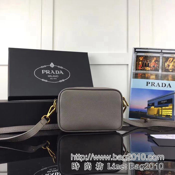 普拉達PRADA原單 原單 P家新款專櫃品質 1BH036 原廠自然摔紋牛皮 單肩斜挎包 PHY1597